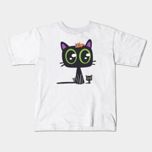 Cute Cats in Kawaii Style Kids T-Shirt